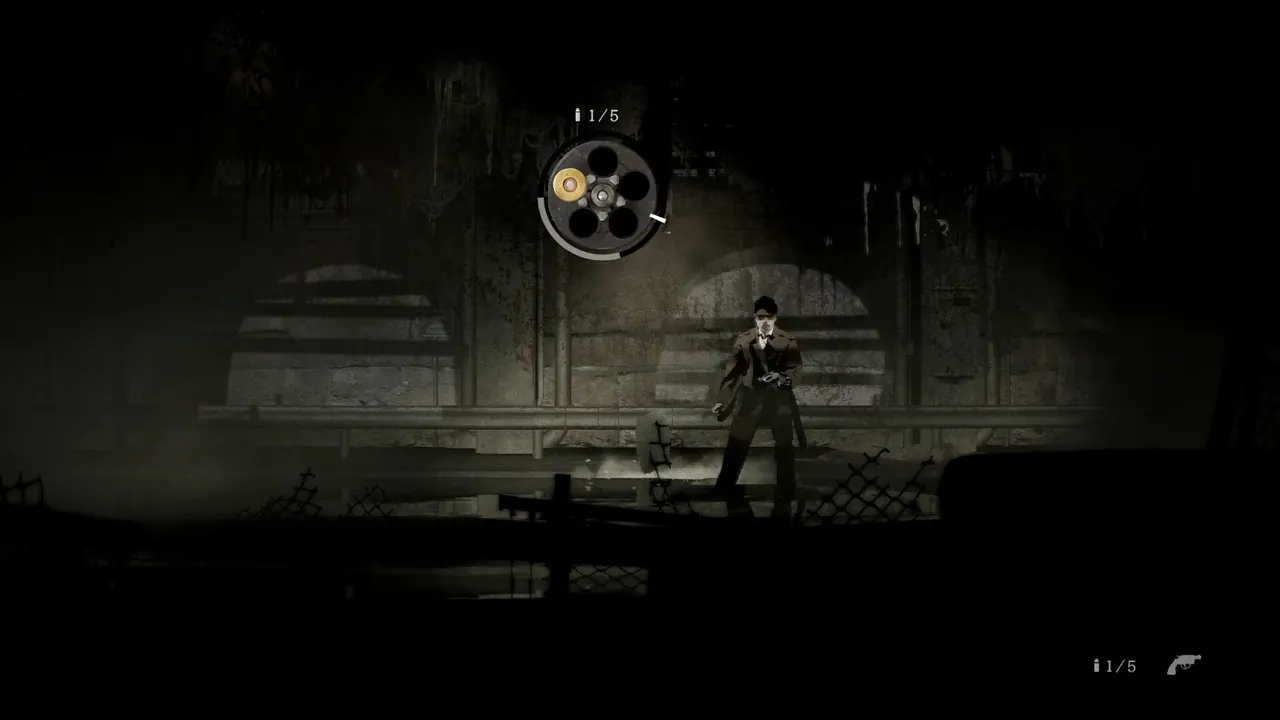 Silver Pines in-game scene with a menu wheel open